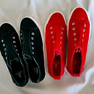 SORRY THESE ITEMS ARE NO LONGER AVAILABLE Corkys No Lace Canvas Sneakers